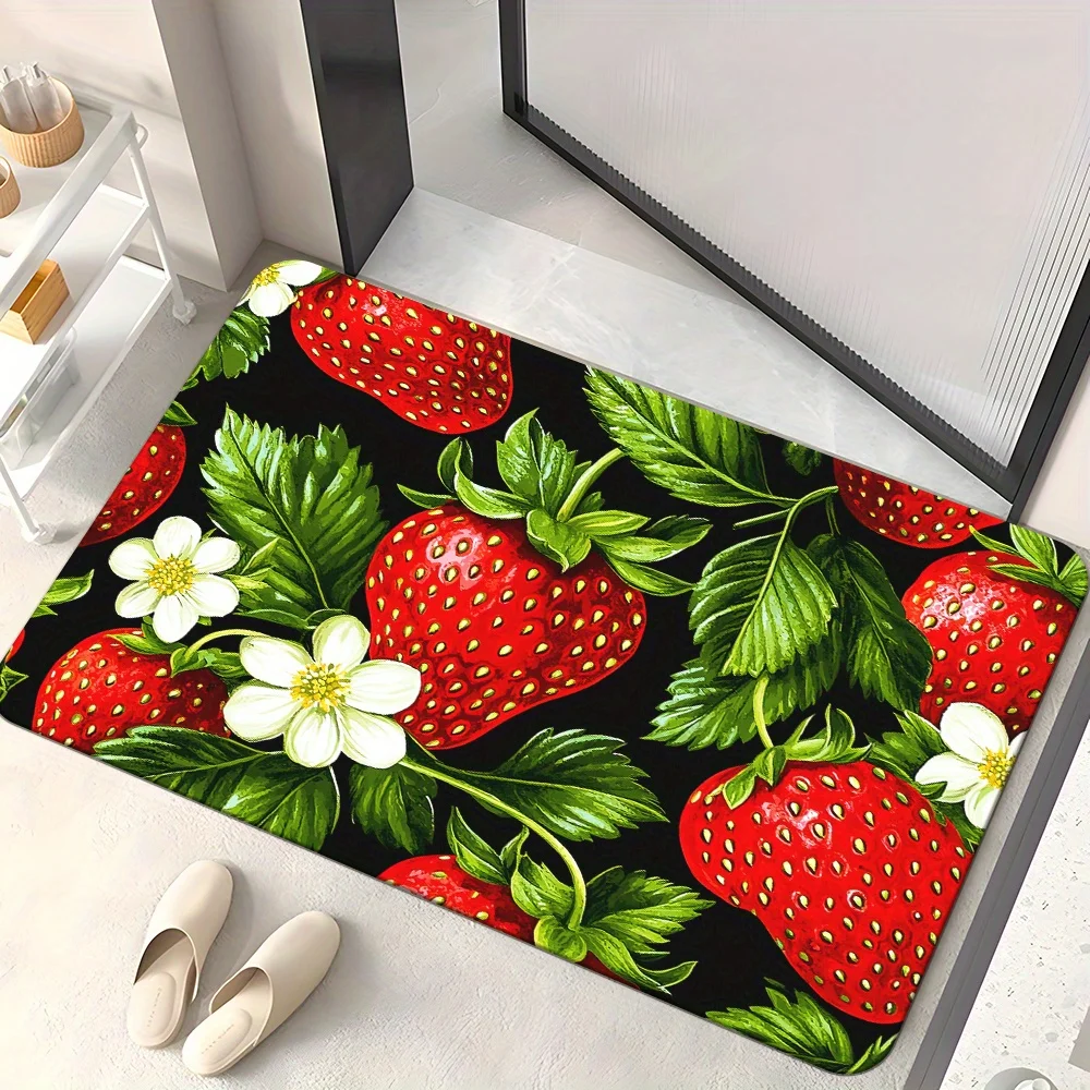 Funny Chili Doormat Colorful Pepper Printed Floor Mat Non Slip Kitchen Rug Soft Carpet Welcome Mats for Front Door Decor