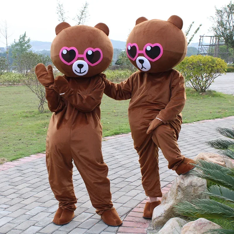 

Simbok Cute Bear Cartoon Doll Costume Doll Sends Leaflets Clothes Walking Conjoined Doll Clothing Bear