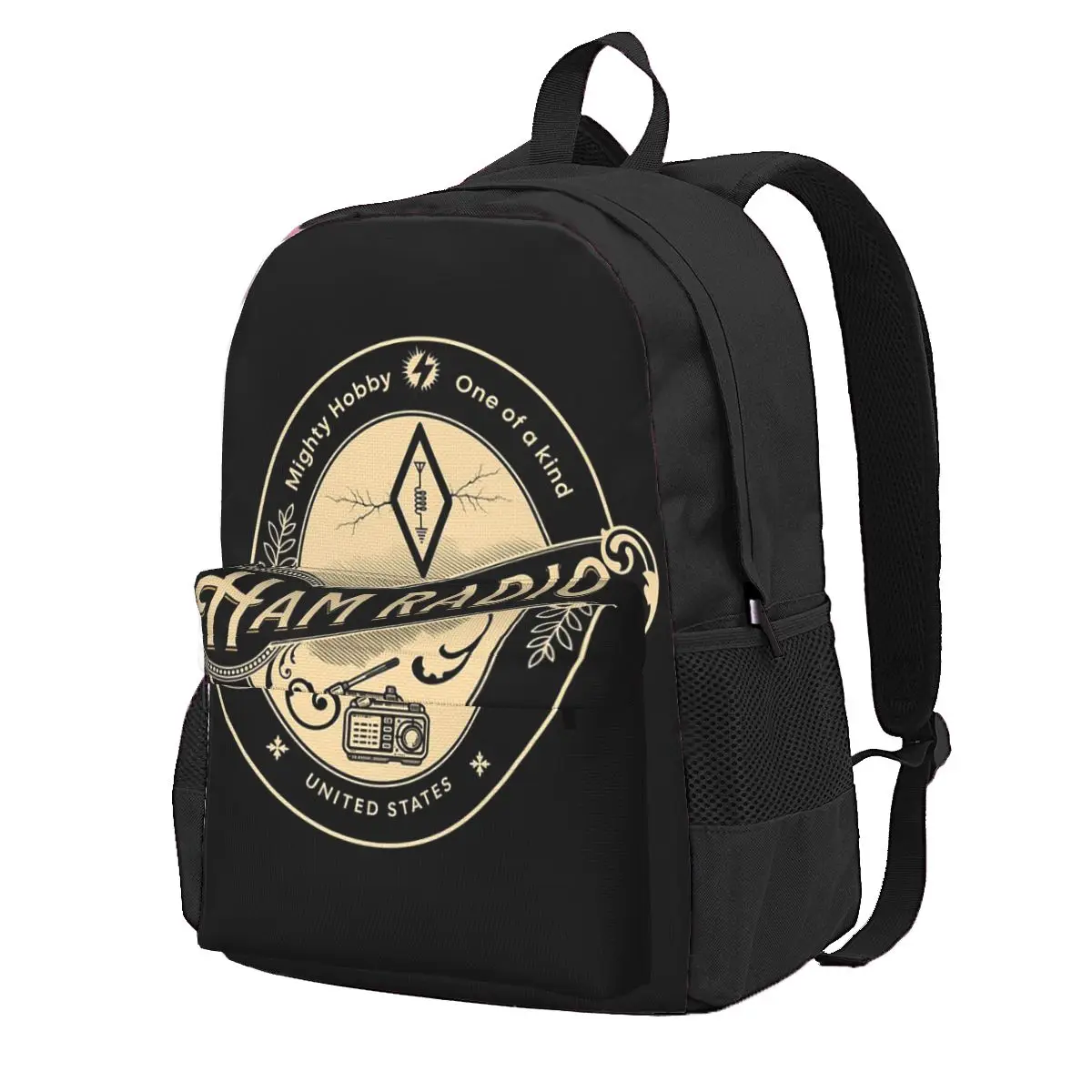 Ham Radio One Of A Kind Student Backpack School Bag Hiking Travel Daypack for Boys Girls Fashion Bookbag Shoulder Bags