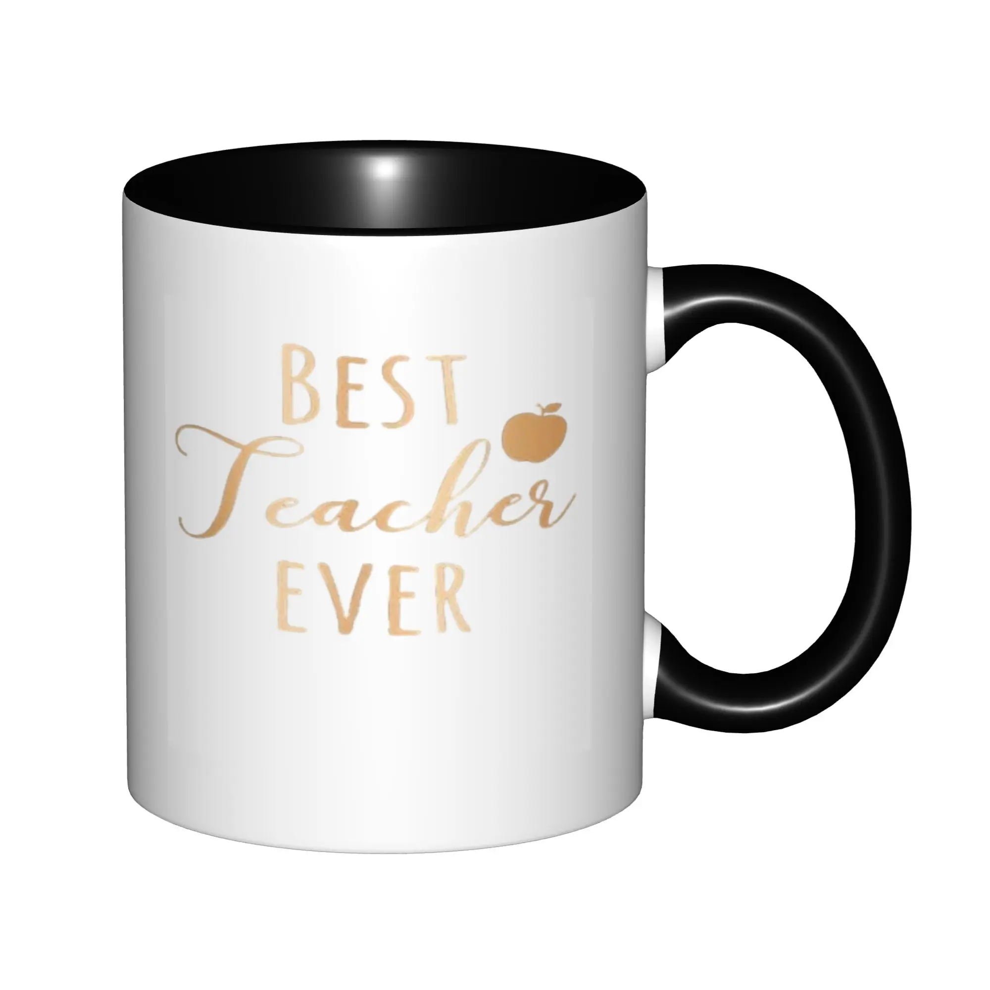 

Подарки учителю на Рождество, кружки «Лучший учитель на день рождения», кофейные кружки, керамические чайные чашки, 11 унций