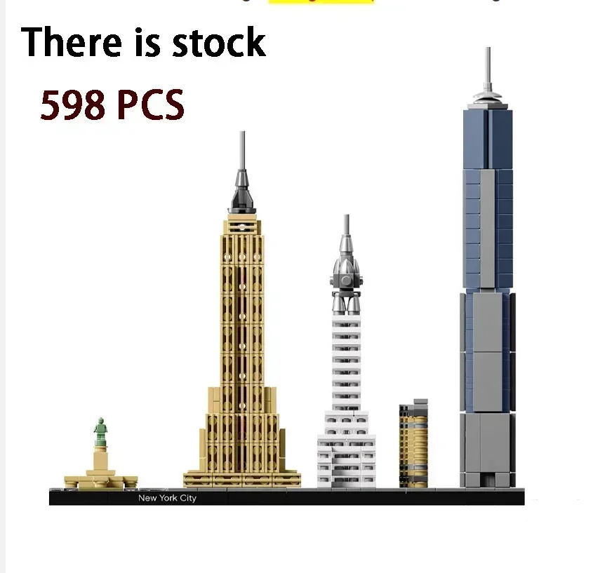Auf Lager Neues Produkt 21027 Berlin 21026 Skyline-Bausteine aus Venedig, Ziegel, Spielzeug für Erwachsene, Kinder, Kunst, Heimdekoration, Geschenk