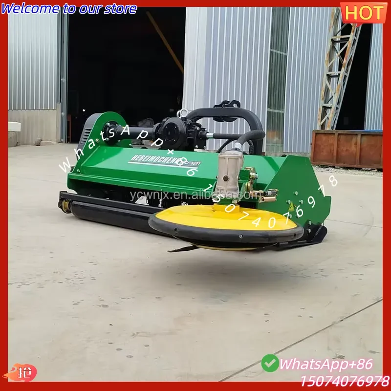 2026 Wholesale Hot Sale Cheap Guide Rail Assisted Offset Mower Oil Cylinder Controlled Grass Cutter Obstacle Avoidance Verge