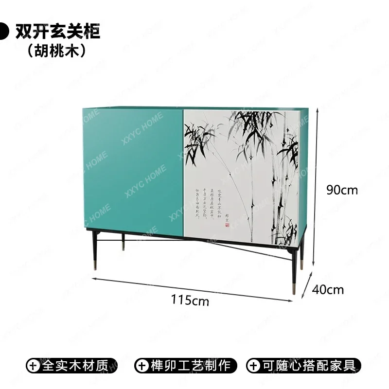 

XZ Medieval retro chest cabinet, living room storage cabinet, multi-functional locker, household solid wood tall cabinet