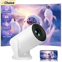 J2 Portable 4K Projector with  HiFi Speaker, Wireless WiFi6 & BT 5.0, Home Theater Outdoor Movie Projector for Camping & Travel