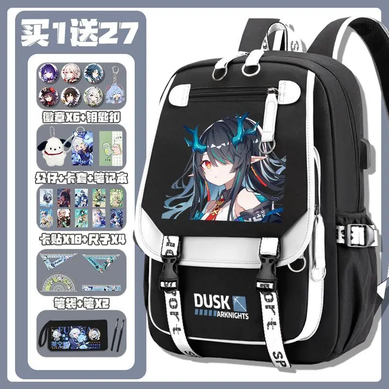 حقيبة ظهر فرسان رازر ستورم للمدرسة الابتدائية المتوسطة للأولاد والبنات أنيمي حقيبة كتف مزدوجة ذات سعة كبيرة أ