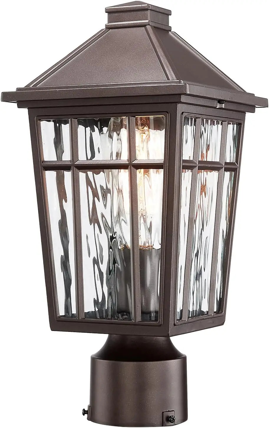 

Уличные светильники на столбах с эффектом водной ряби, водонепроницаемый алюминиевый корпус для освещения сада, патио, дорожек, террас и заборов