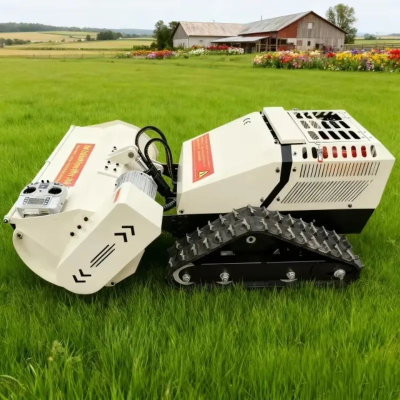 800mm  Remote Control Tracked Flail Mower All Terrain Weeding and Mowing Machine for Family Farms and Orchards