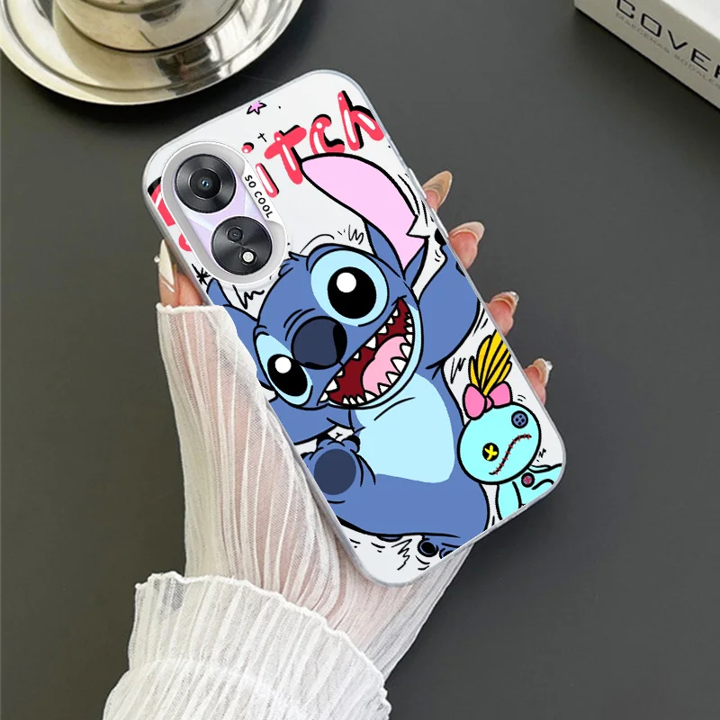 Stitch is cute For OPPO Realme 5 8 10 11 i Pro C 2 15 20 21 31 33 35 53 55 9i Colorful Phone Case Soft Funda Silicone Cover Capa