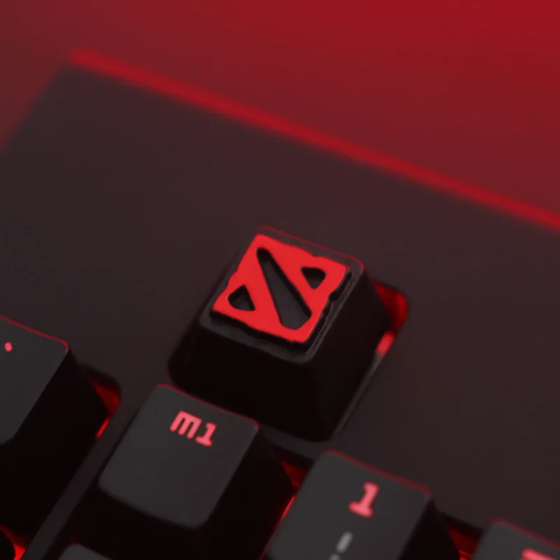 1pc Zinc Aluminium Alloy Key Cap Mechanical Keyboard keycap for DNF Dota 2 OW PUBG Genji R4 Height Stereoscopic relief