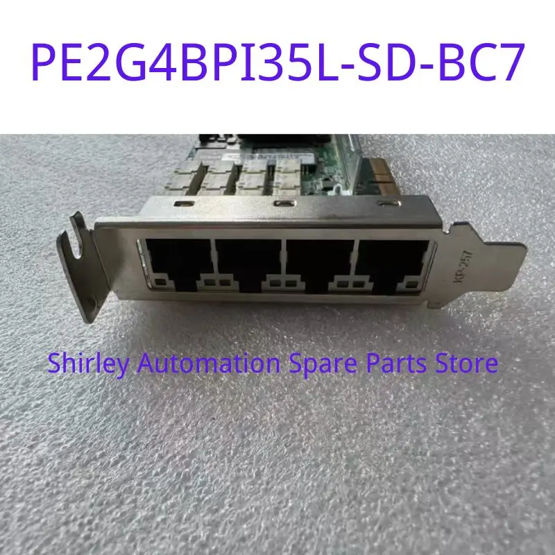 Used I350-T4 PE2G4BPI35L-SD-bc7 4-port lightning protection network card
