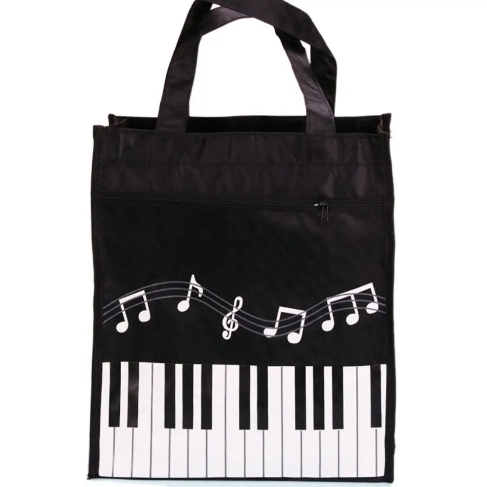 

Gift Durable Piano Keys Handbag Colorful Washable Tote Bag Portable Reusable Grocery Storage Bag Women
