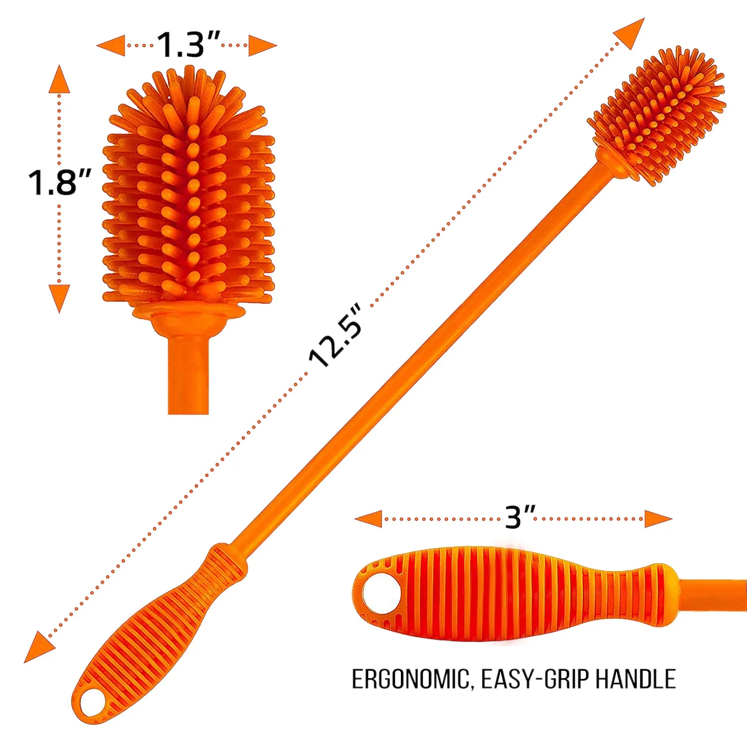 -ABQX Bottle Brush Bottle Cleaner For Your Hydro Flask, Sports Bottle, Vase And Glassware,Water Bottle Cleaning Brush For Washin