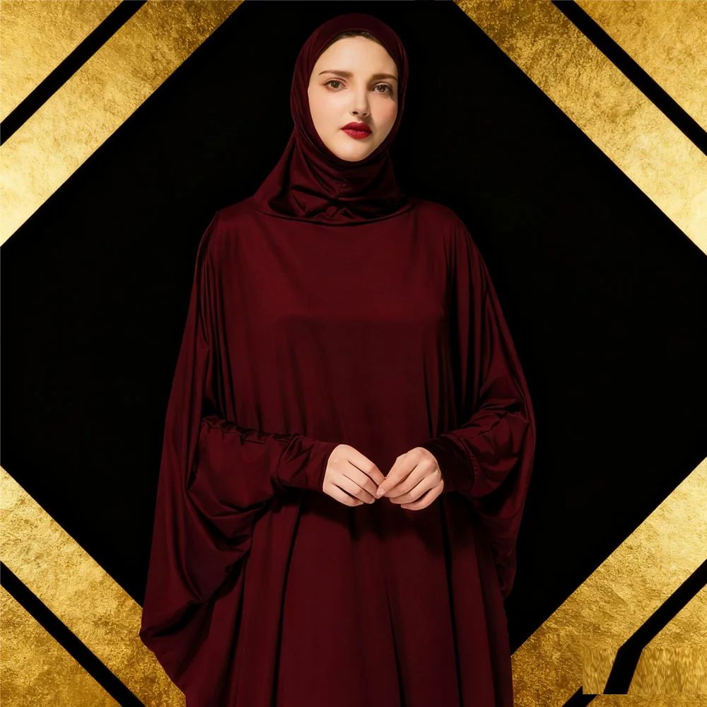 

Eid Djellaba Muslim Women Prayer Garment Dress Hooded Abaya Ramadan Islam Clothing Turkey Kaftan Dubai Khimar Arabic Robe Abayas