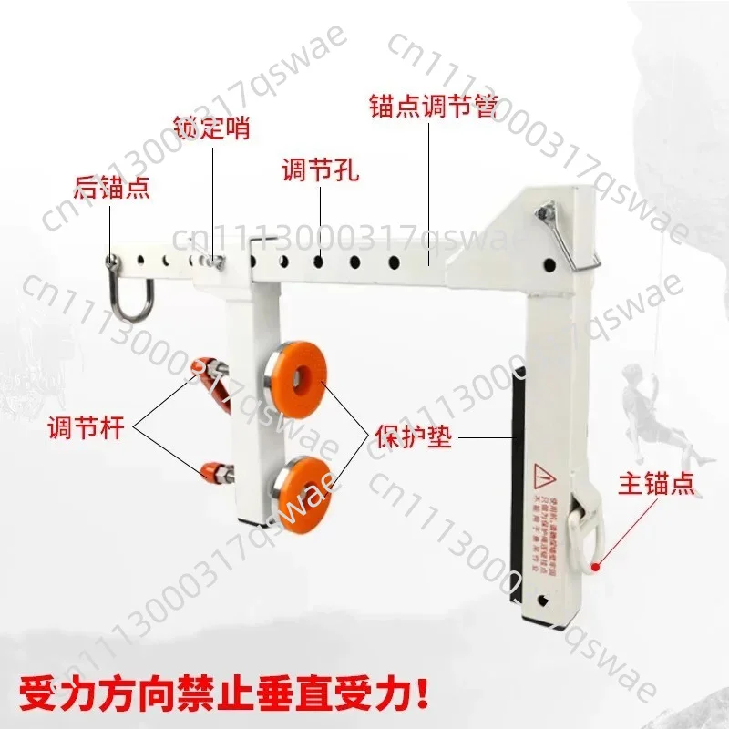 Railing adjustable non-penetrating anchors, reusable railing anchor clamps
