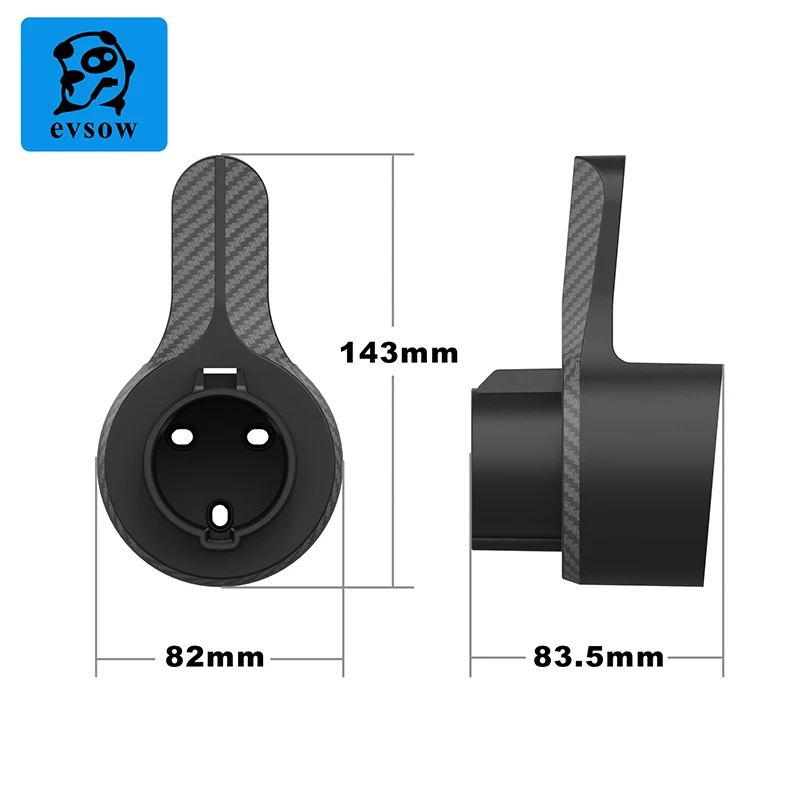 evsow Type1 EV Charger Holder Wall Mount Holster Dock For Electric Vehicle Charging Cable Holder Holster Dock Type1 J1772 Socket