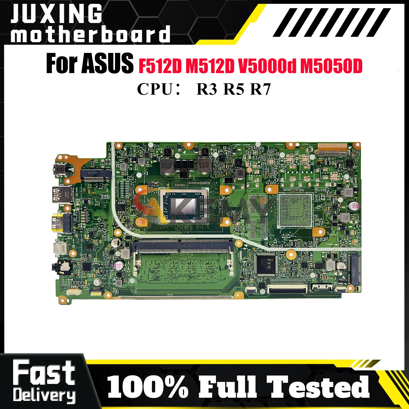

X512DAU Материнская плата для ноутбука ASUS VivoBook V5000d X512DK X512DAP X512DA M5050D M512D X512D F512D Материнская плата с процессором R3 R5 R7