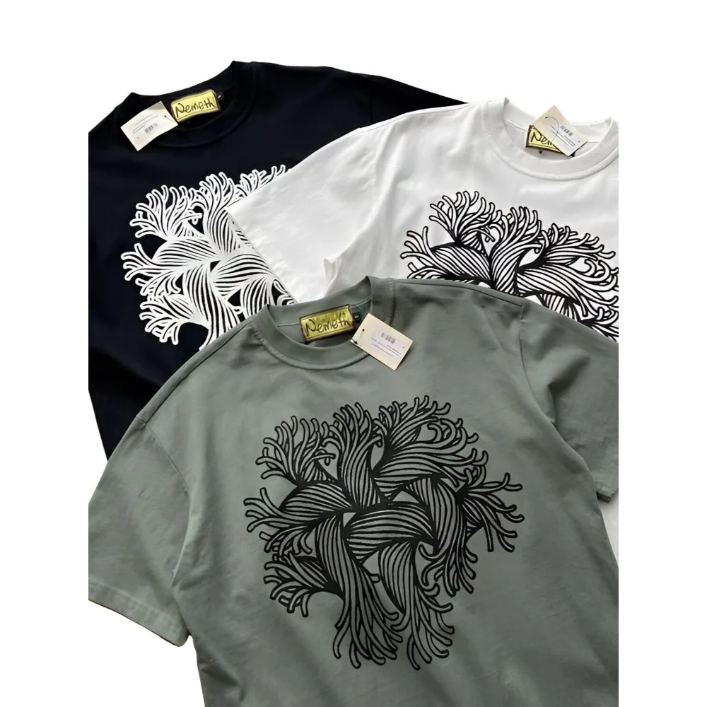 Christopher Nemeth 22ss Knot Printed Short Sleeved T-shirt Cotton