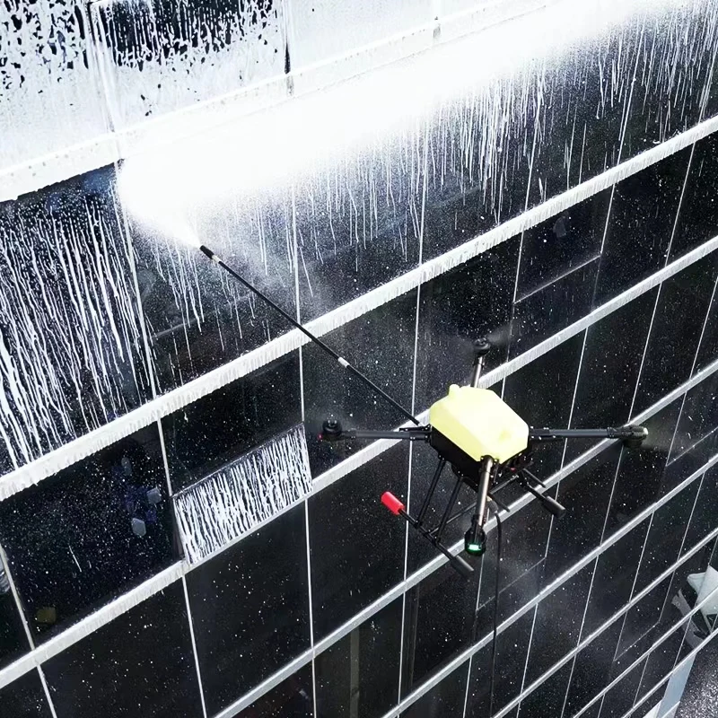 High Pressure 3200PSI Window Cleaning Drone for High Rise Building Facade Washing