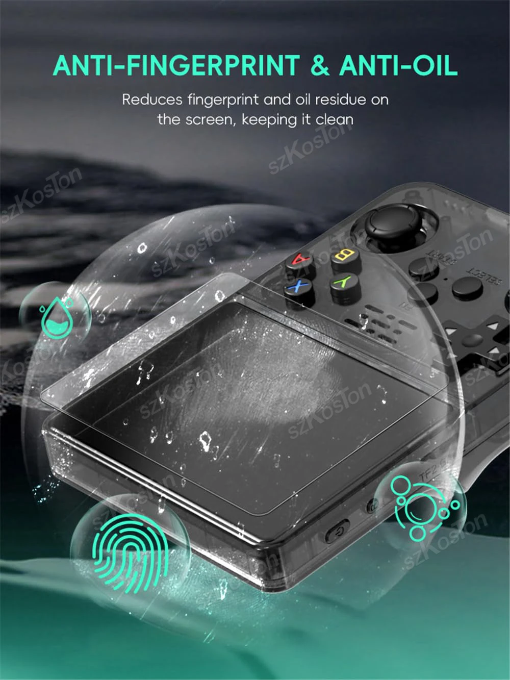 Protetor de tela para r36s/r35s/rgb20s 3.5 polegadas consoles de jogos portáteis película protetora para r36s proteção de vidro temperado