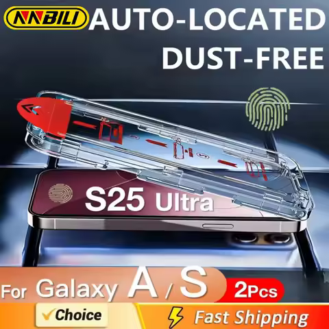 NNBILI 2Pcs For Samsung Galaxy S25 S24 Ultra S23 S22 S21 Plus A16 A55 A56 A25 A15 A35 A34 A54 5G Screen Protector Tempered Glass