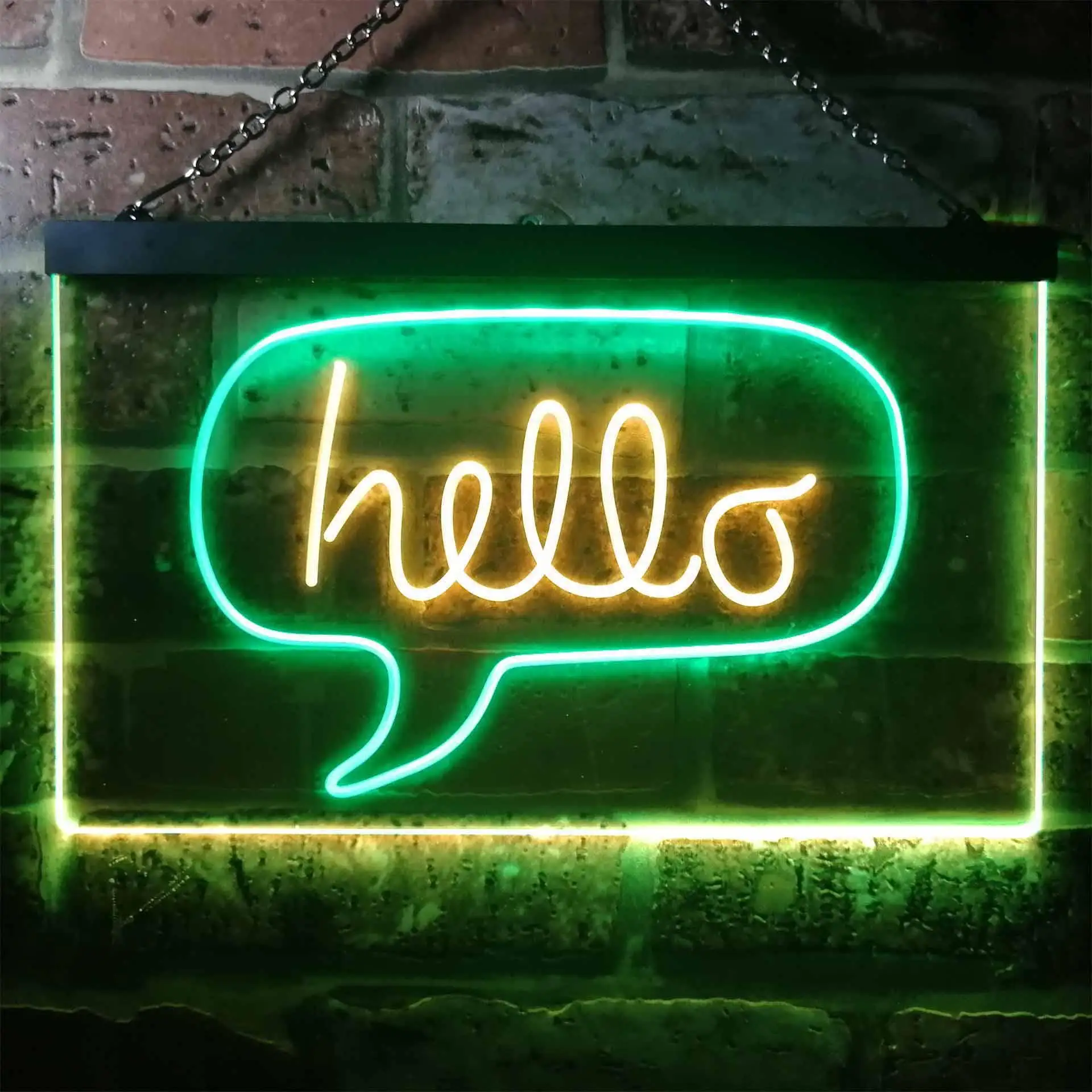 Hello Dual Color Led Neon Sign st6-i3233