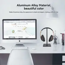Universal Headphone Stand Aluminuim Alloy Headset Holder for Gaming Earphone Desktop Headphones Support Holder 2