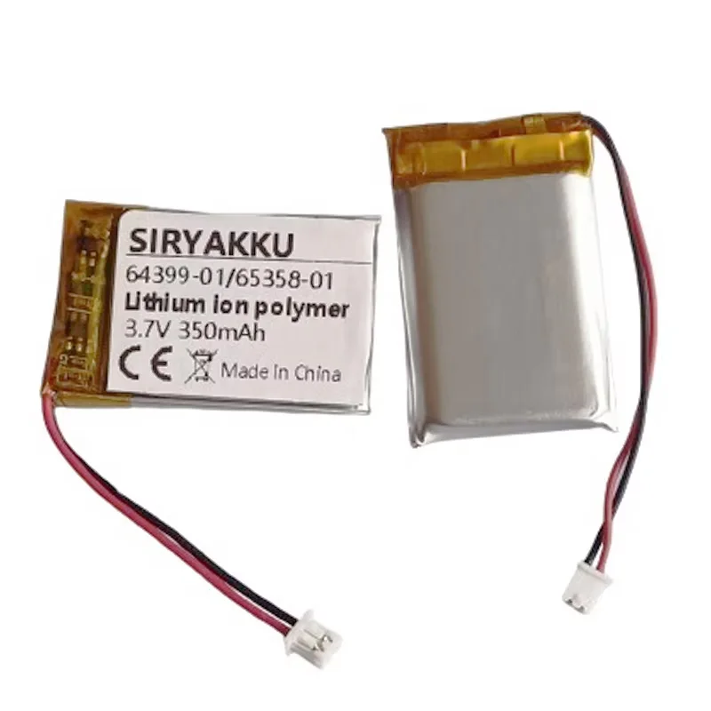 Batterie Li-ion Rechargeable 3.7V 350mAh 64327-01 64399-01 pour écouteurs sans fil Plantronics CS50 CS55 CS60 CS351