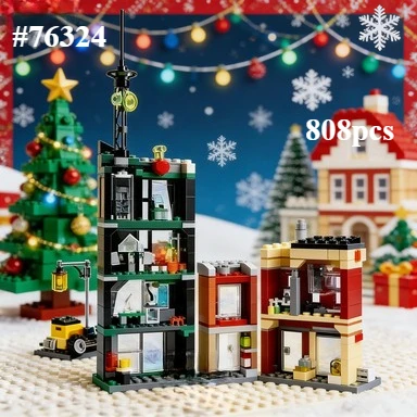 High-Difficulty Building Battle Block Set Compatible with Leqoed Particles 76324