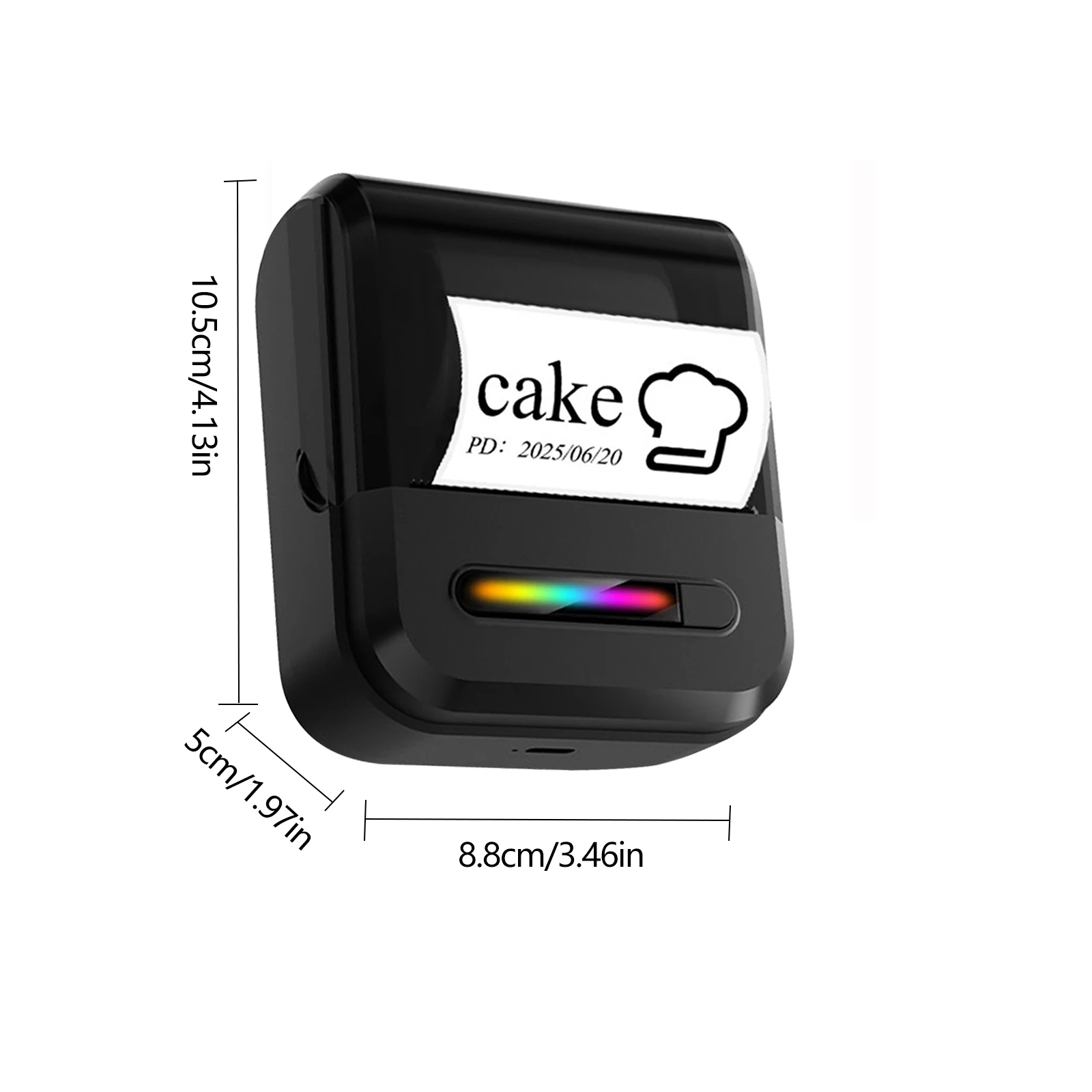 Portable Mini Label Printer, Wireless Thermal Label Maker, for Office, Home, Clothing, Jewelry, and Food Industries