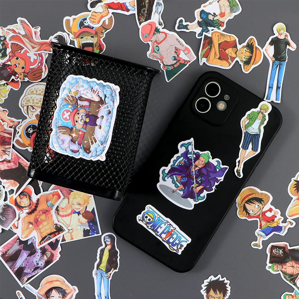 10/30/60/120pcs ONE PIECE Chopper Zoro Luffy Anime Stickers Decals DIY Laptop Skateboard Motorcycle Waterproof Kids Cool Sticker