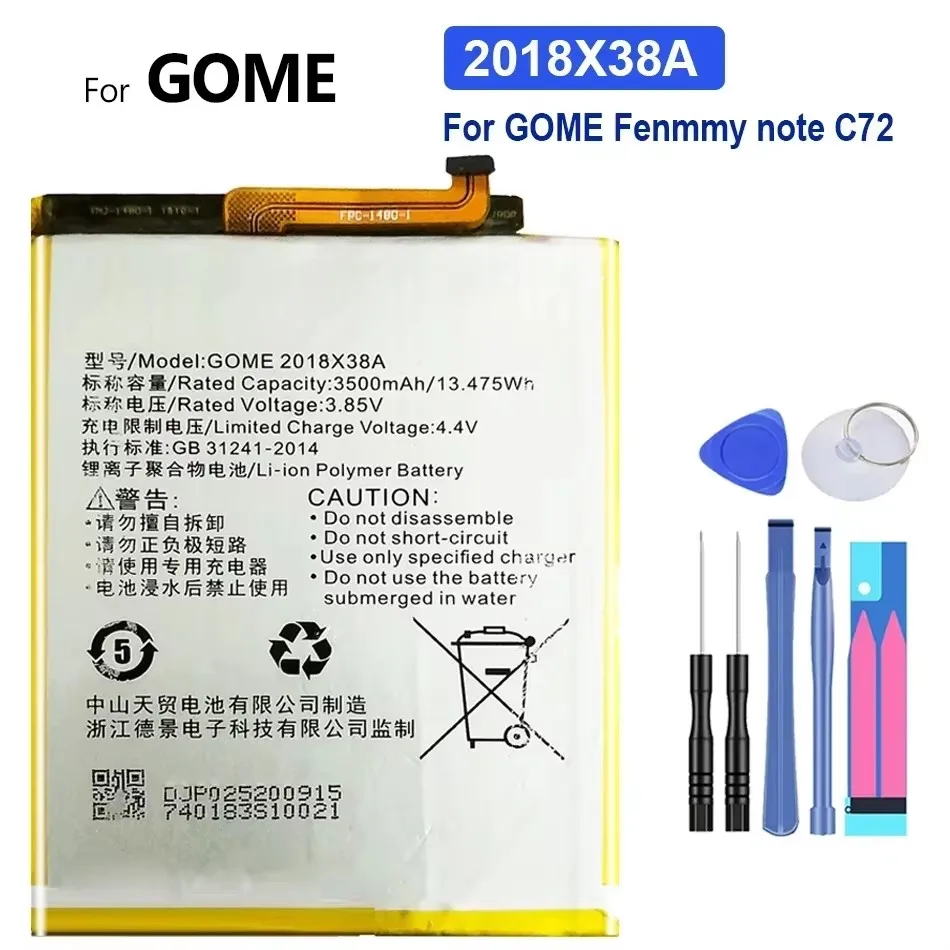 

Фотобатарея 3500 x A, мАч, подходит для GoME, для Fenmmy Note C72, NoteC72, Batterij