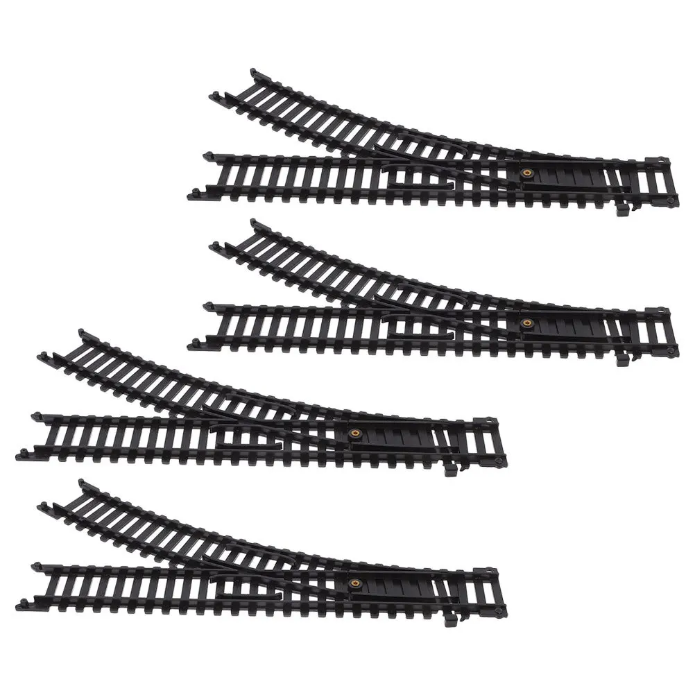 

2Pairs Electric Small Train Track Accessories Plastic Railroad Extension Building Set for Kids Boys Girls Christmas Dining Table