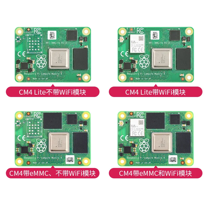 

Raspberry Pi Compute Module 4, Options For RAM / EMMC/ Wireless