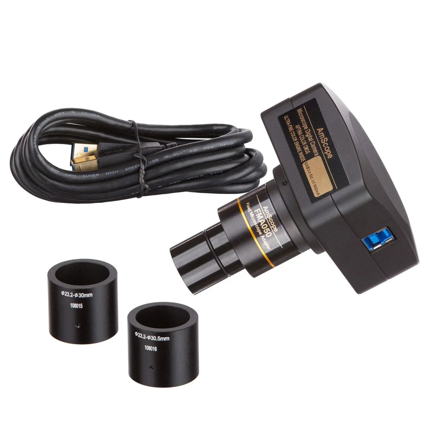 

AmScope MU Series 18.0MP USB 3.0 Color CMOS C-Mount Microscope Camera with Reduction Lens