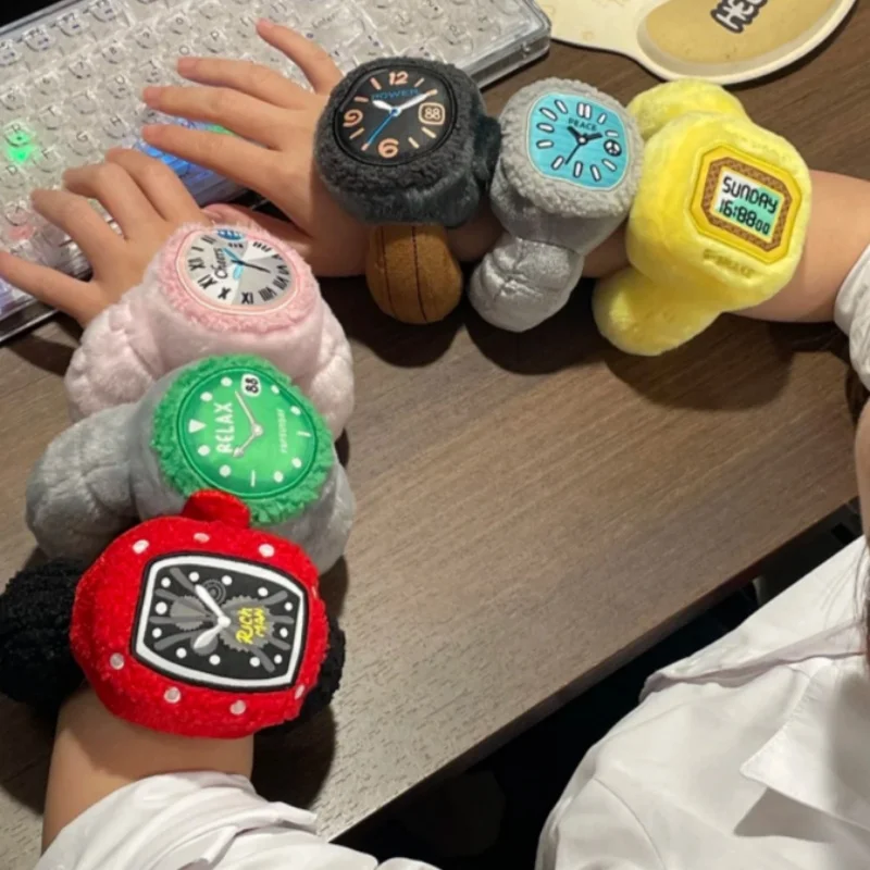 【In Stock】Genuine Pop Sunday Relax Plush Watch Blind Box Mystery Box Kawaii Wearable Fluffy Luxury Watch Toys Trendy Gift FS view 5