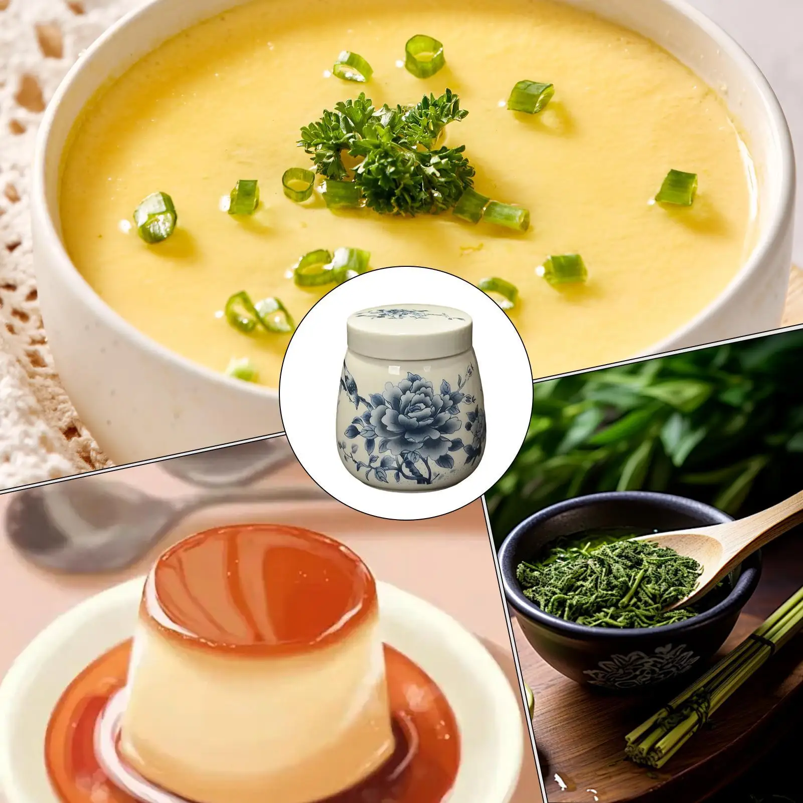 

Egg Coddler 220ml Ceramic Kitchen Tool Coddled Egg Cups With Lids For Home Dormitory Hotel Restaurant Apartment Businesses