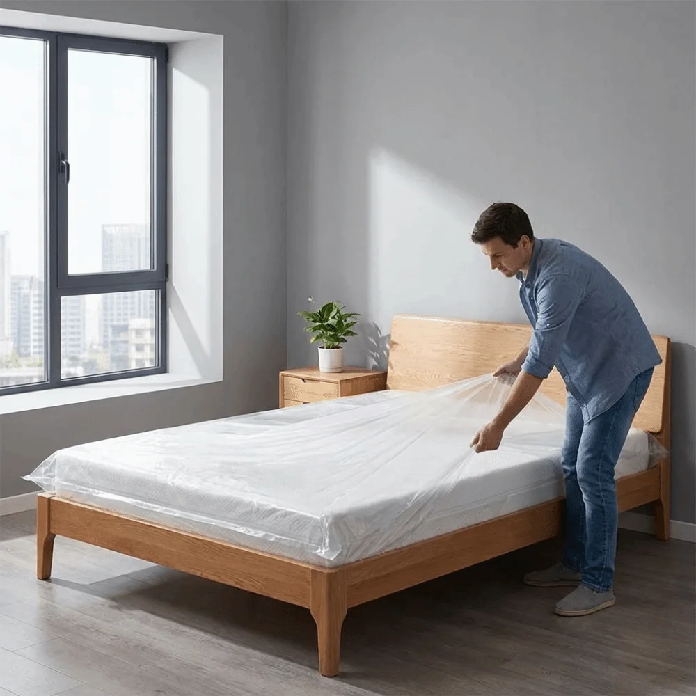 Large Capacity Latex Mattress Storage Bag Folding Space Saving Sponge Mats Compression Bags Sealed Vacuum Seal Mattress Bag gallery 4
