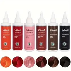 Hair Dye Semi-Permanent Color Natural Non-sticky Hair Healing Dye Cream Barber Salon Household Long Lasting Multi-Colors
