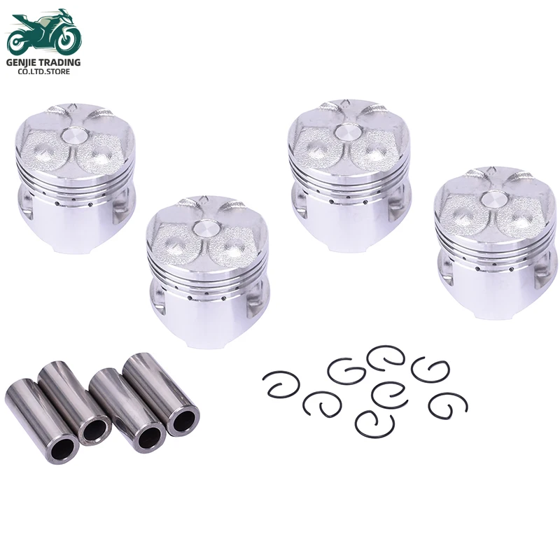 4set 48mm 48.25mm 48.5mm STD +25 +50 0.25 0.5 Motorcycle Cylinder Piston Rings for Yamaha FZR250 1986-1989 1HX-11631-00