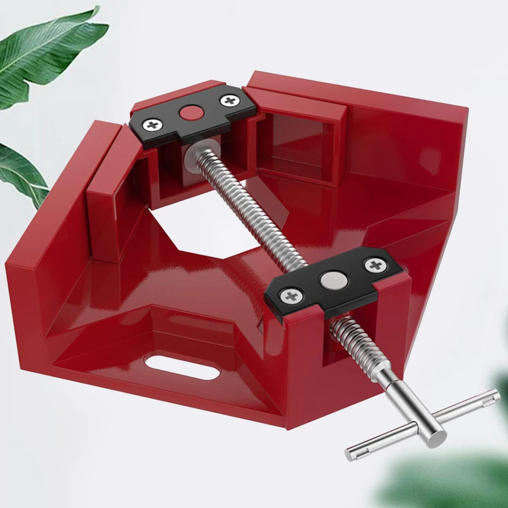 

T Shaped Right Angle Clamp 90 Degree Aluminum Alloy Woodworking Photo Frame Corner Fixture Drilling Doweling Cabinet