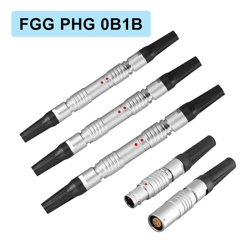 FGG PHG Connector 0B 1B 2B 3B 4B 2 3 4 5 6 7 8 9 10 12 14 16 18 Pin Male FGG Plug Female PHG Socket Metal Aviation Connectors