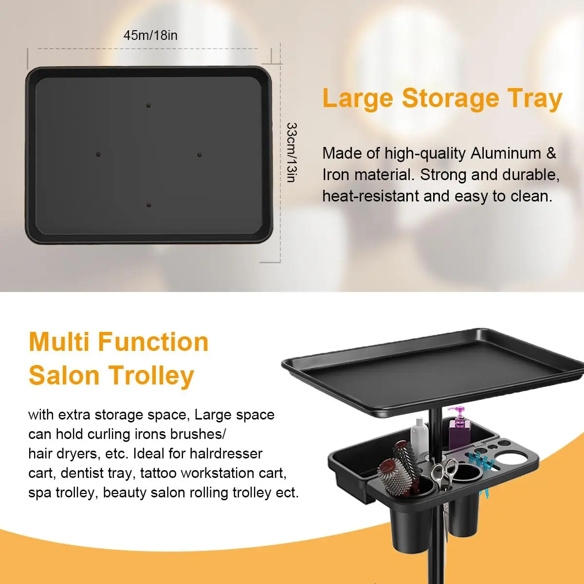 Рисунок 3 - Металлическая тележка для салона на колесах