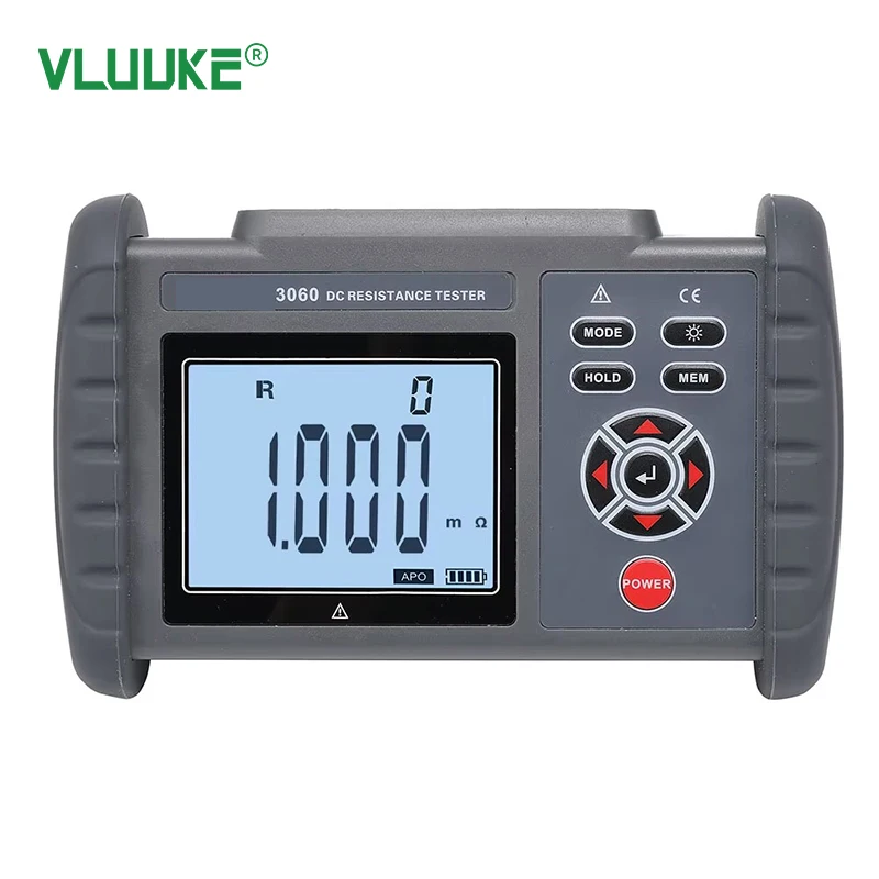 VLUUKE FR3060 Portable Electronic Resistance Tester 1A 220V 2 Years Warranty IP67 Protection 0.2 Accuracy Aluminum Alloy High