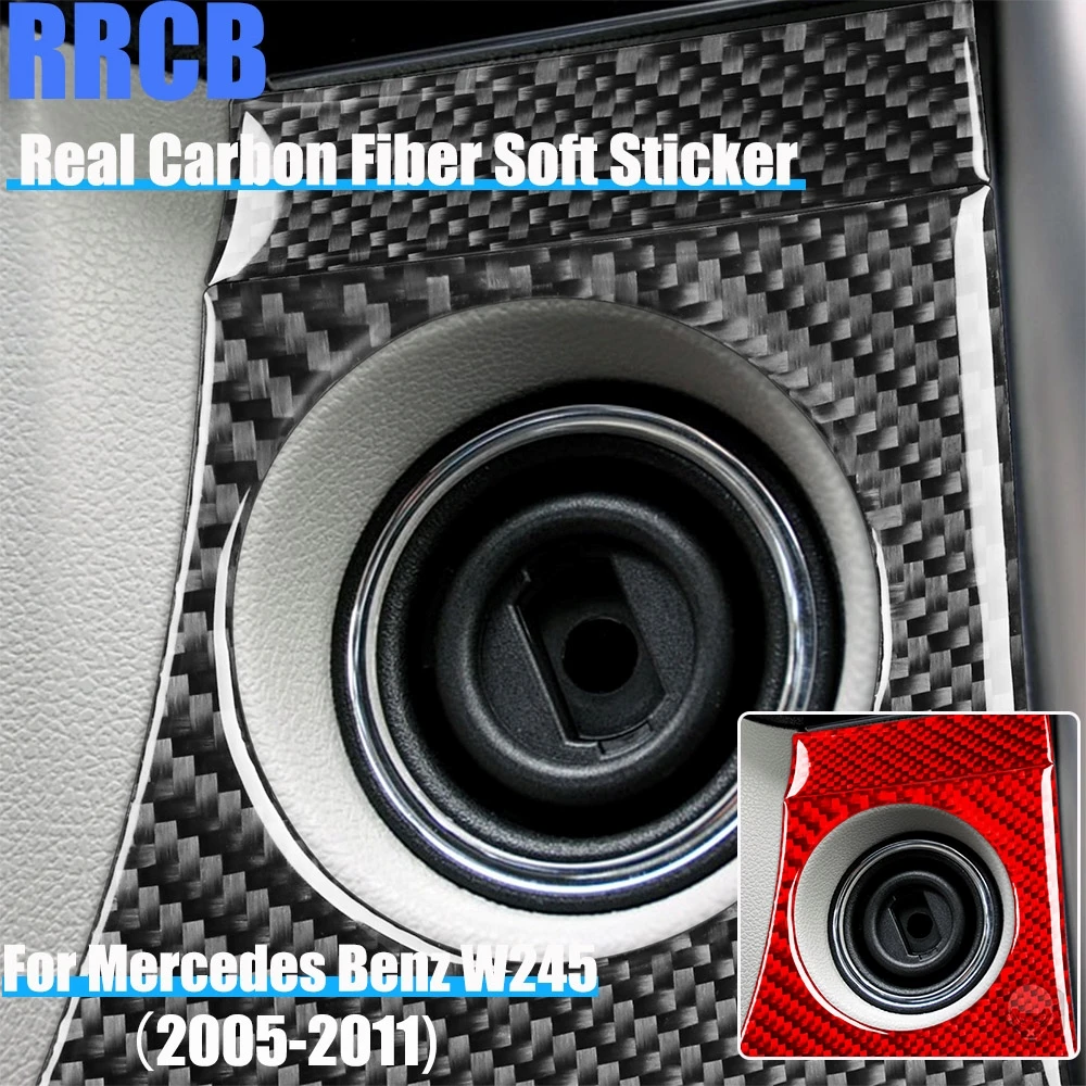 

Carbon Fiber Car Accessories Key Hole Surround Trim Soft Sticker For Mercedes Benz W245 B-Class 2005 2006 2007 2008 2009 10 11
