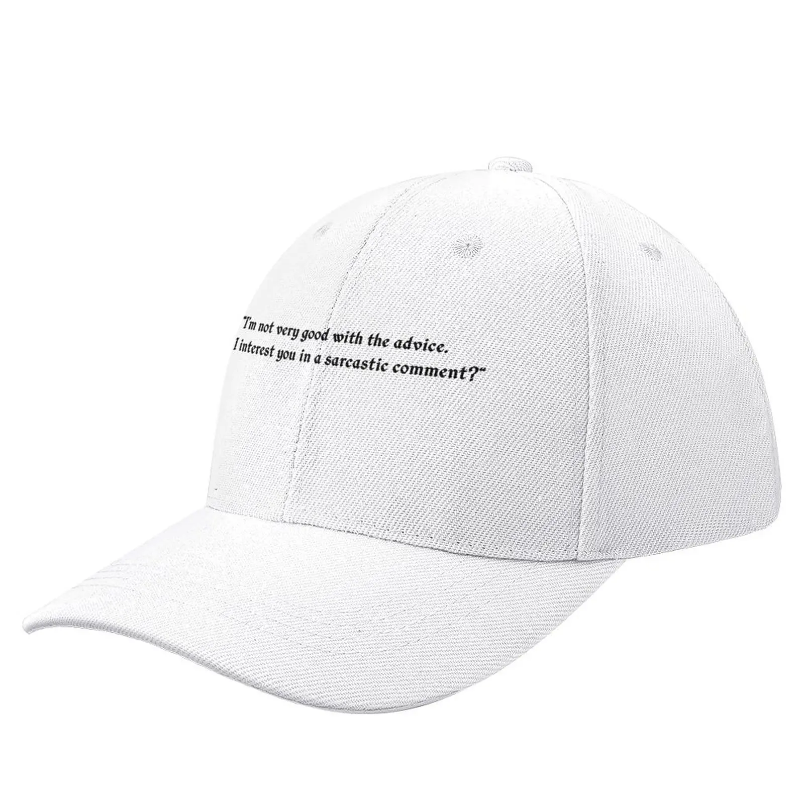 I'm not very good with advice. Can I interest you in a sarcastic comment? Baseball Cap New Hat Sports Cap tea Hat Girl Men's