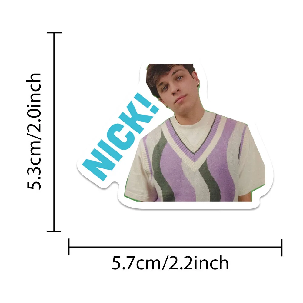 50PCS Funny Sturniolo Stickers Cartoon Character Image Decals For Periphery Laptop Skateboards Fridge DIY Decorate Sticker