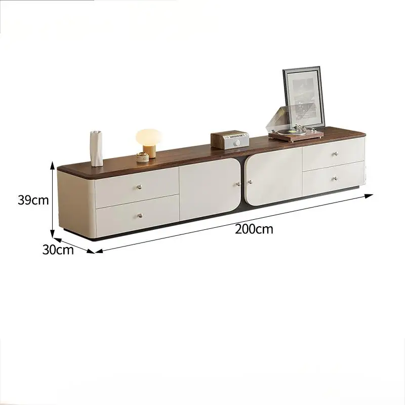# Nordic Style Coffee Tables with TV Stand Wood Glass Hot Sale Home Furniture for Hotel Living Room Panel Design