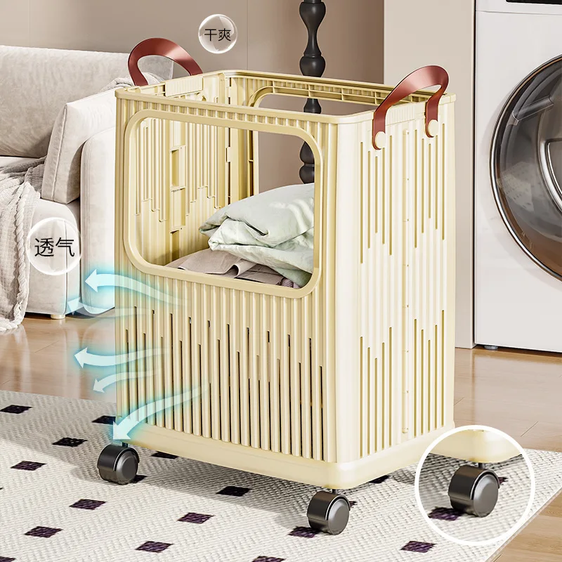 

Dirty basket Household foldable dirtyclothesbasket Largecapacityplastic laundrybasket ToiletbathroomDirty clothes storage basket