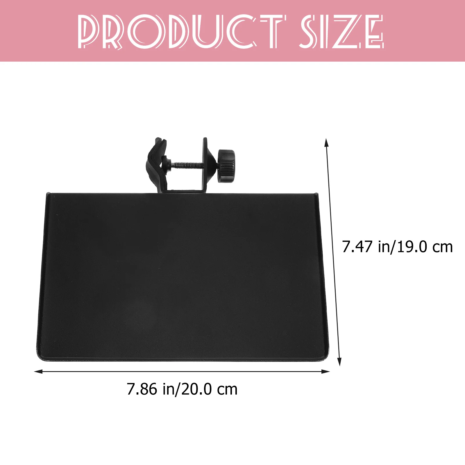 

Microphone Holder for Stand Sound Card Clip-on Tray Broadcast Shelf with Free Height Adjustment Compatible with Mobile and