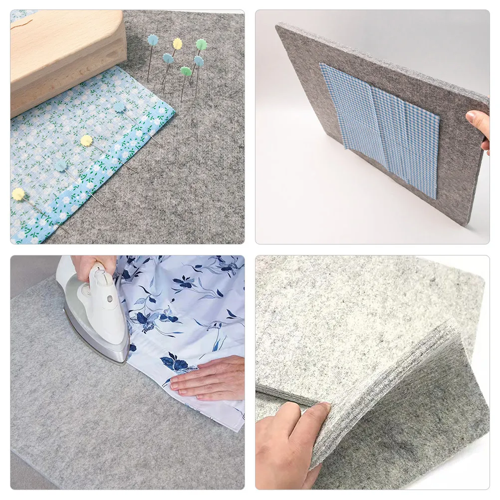 Wool Ironing Mat Quilting Pressing Pad Lightweight Exquisite Design Absorbs Steam Heat Pass Through Fabric Ironing Board Pad